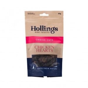 Hollings dog treats chicken hearts
